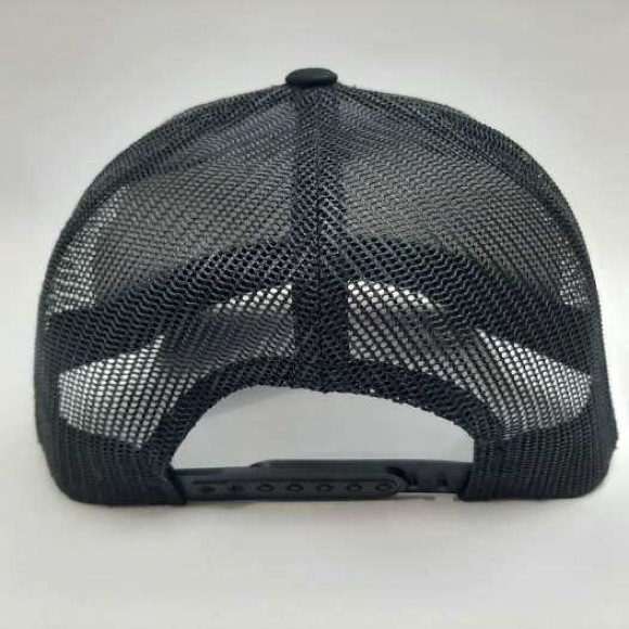 Pontiac GTO Embroidered Curved Bill Mesh Snapback Hat Black Trucker - Picture 4 of 4